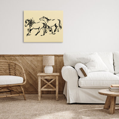 Horses in Motion Gallop Canvas, design by Victoria Barnes