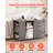 3 Drawer Wooden File Cabinet Mobile Filing Cabinet with Power Strip-967109328