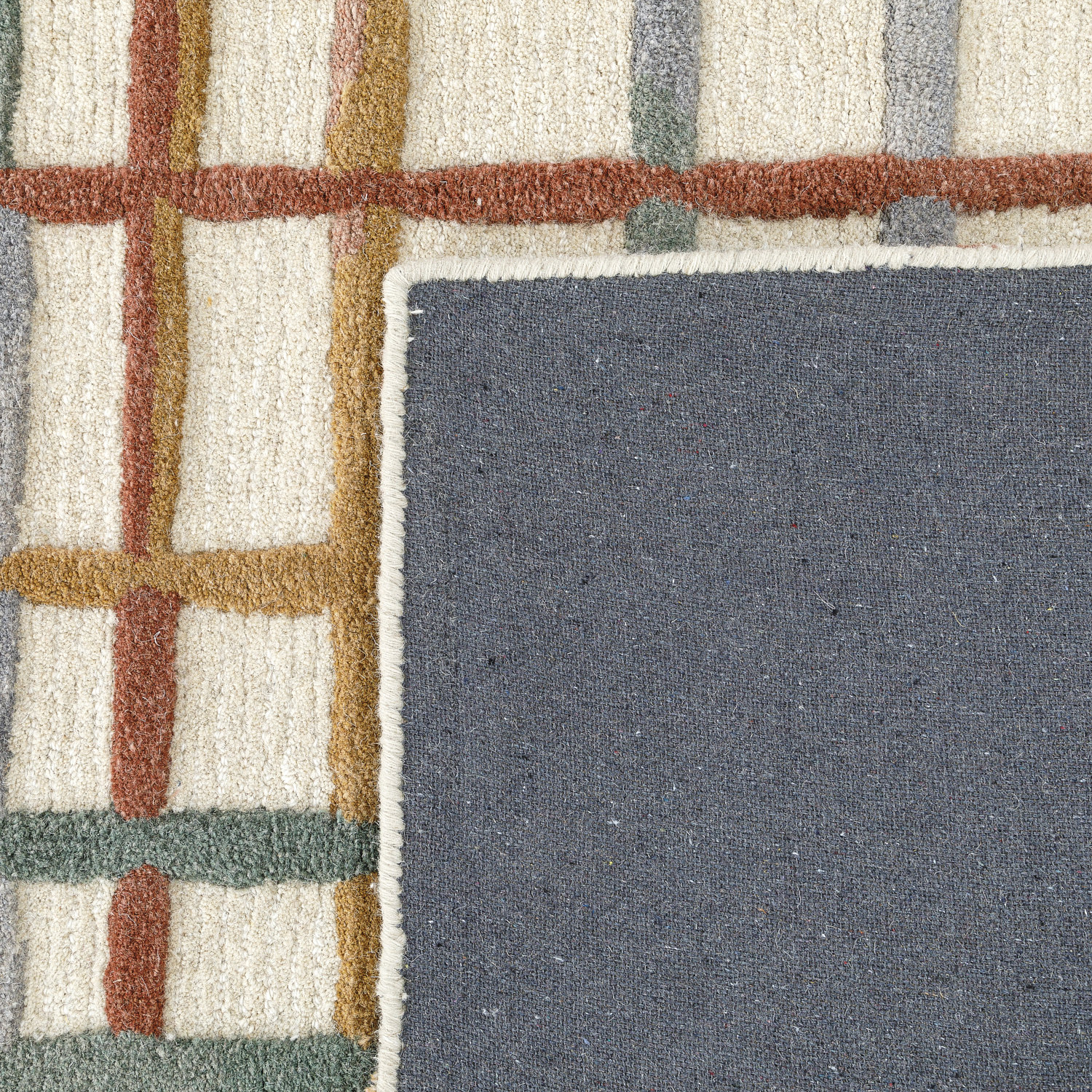Multi Hand-Tufted Geometric Rug, Rectange 7'6" x 9'6"