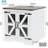 Farmhouse End Table with Charging Station - Nightstand with 2 Outlets & 2 USB Ports - Vintage Industrial Side Table-1131583839-1133463442