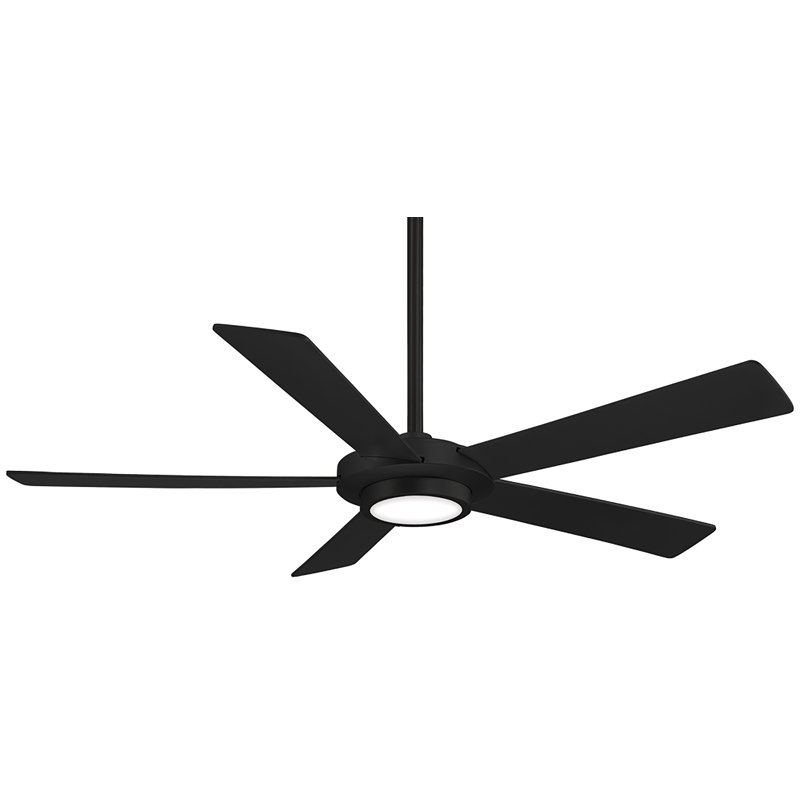 52" 5 - Blade LED Standard Ceiling Fan with Remote Control and Light Kit Included