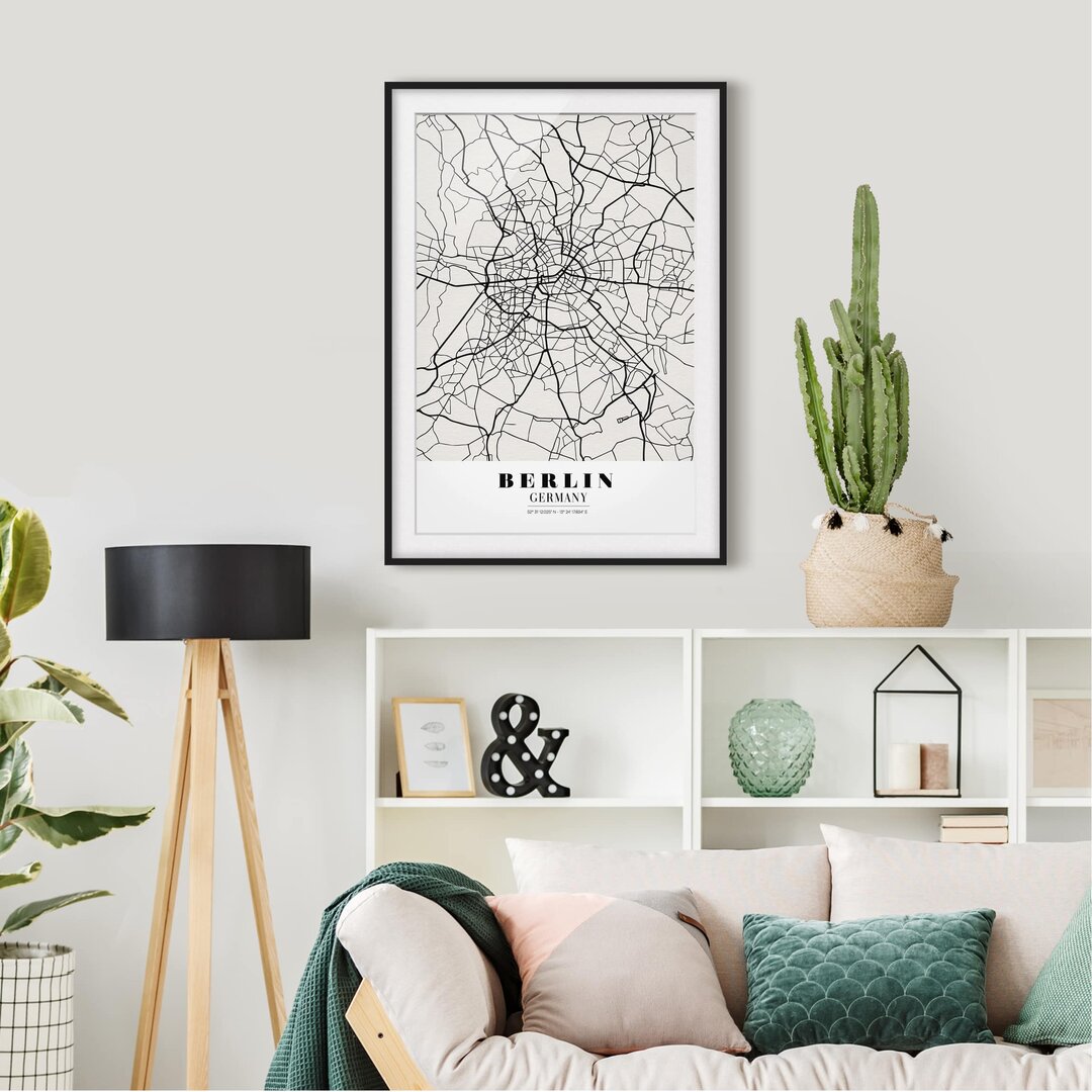 Gerahmtes Poster Classic Berlin Street Map