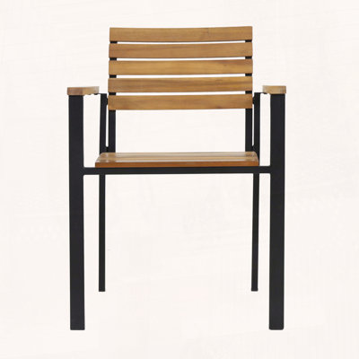 Chaise en bois et métal Laris