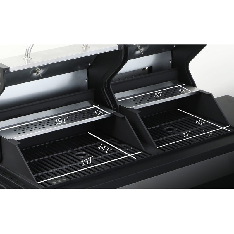 3 - Burner Propane Gas With Side Burner