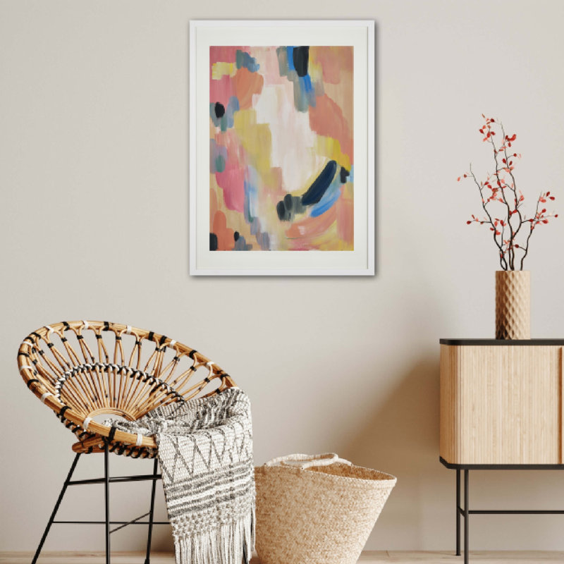 The Willow - Single Picture Frame Art Prints, 73cm H x 53cm W x 2cm D, White