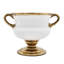Urne 7 "en céramique blanche et dorée Amphora
