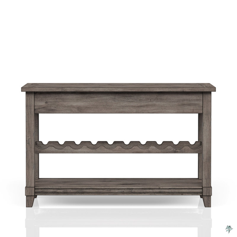 Console Table W/ Wine Bottle Storage & Storage Drawers