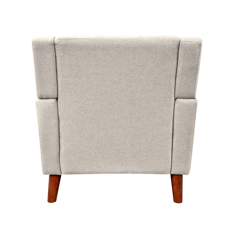 Greenmont 81.99Cm Wide Tufted Armchair, Beige Polyester