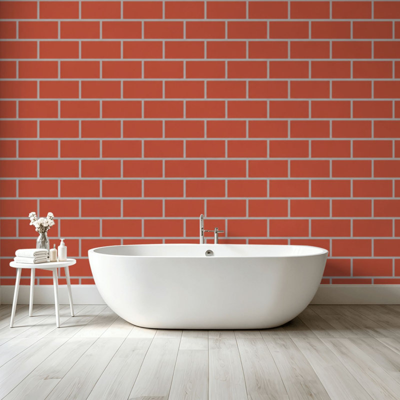 Peel and Stick papier peint mural orange console de jeu des années 80 mur de brique sans soudure vieux jeu vidéo de style rétro art mural auto-adhésif et amovible