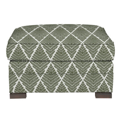 Nicholas Boucle and Velvet Ottoman