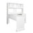 Home Office Computer Desk With Hutch, Antiqued White Finish-1312495573