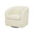 Swivel Mid-Century Modern Accent Tub Chair with Faux Shearing Upholstery and Hidden Base-132510186