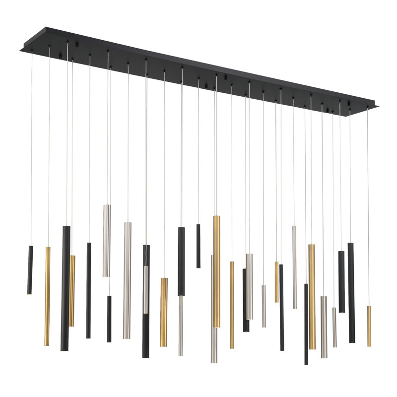 Santana 30 Light LED Chandelier, Gold;Nickel;Black