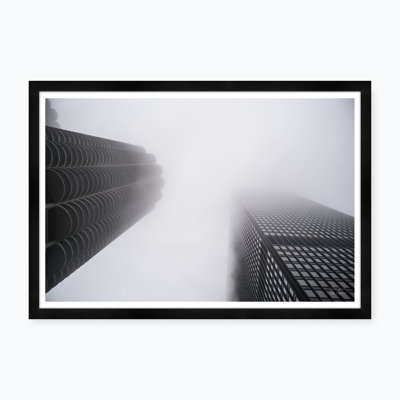Skyscrapers in the Clouds Framed Photographic Print
