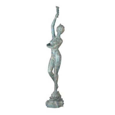 Fontaine en bronze Catt Lady
