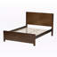 Plateforme en bois massif Louisville, lit double, brun noyer H 41,34 po x L 77,01 po x l 55,91 po-748947091-748947095