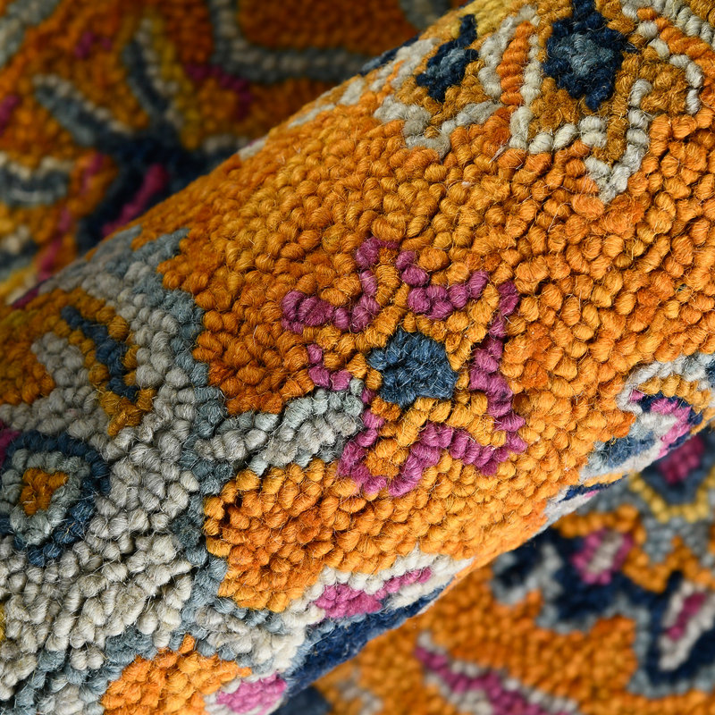 Tapis bohémien en laine touffeté à la main Shidler, Rectangle 2 pi x 3 pi