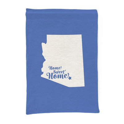 Home Sweet Phoenix — Silhouette de l'État de l'Arizona — Tapisserie murale tissée portrait