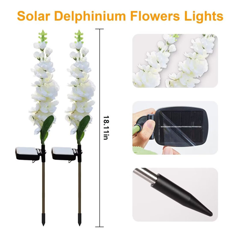 Solar Powered Integrated LED Accent Kit, White