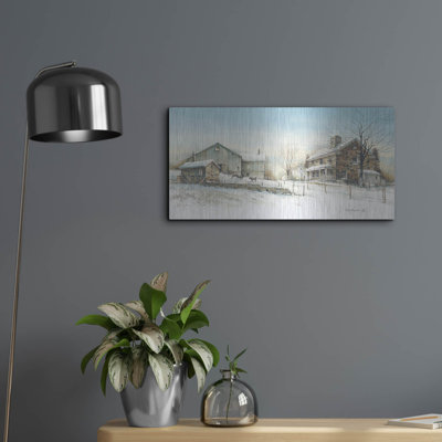 'February Morning' by John Rossini, Metal Wall Art, 24"x12"