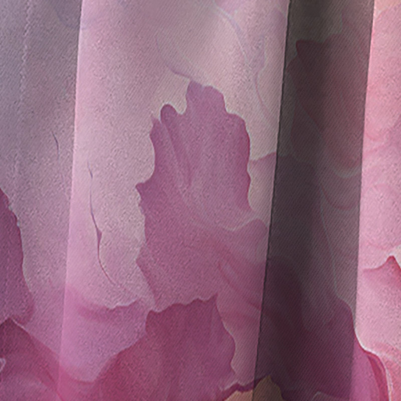 Pastel Dreamscapes - Rideau impressionnisme abstrait - Rideau occultant abstrait - 1 panneau, L 52 po x L 108 po