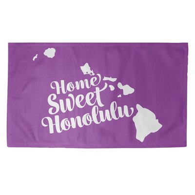 Honolulu Hawaii Purple Area Rug -  East Urban Home, C0048CF38B6347FB84F7AE1BE8FC6427