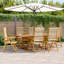 Solid Wood Patio Dining Set Table,