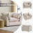 Heffernan 44.49" Wide Upholstered Plush Accent Chair With Square Arms For Living Room Bedroom-117277164