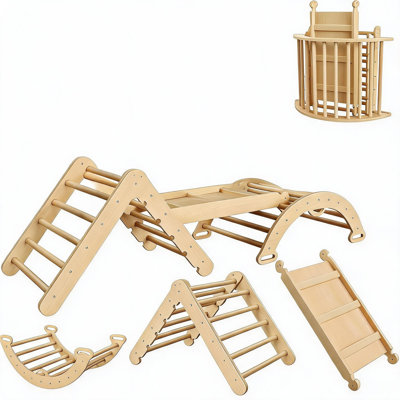 Ensemble d'escalade triangulaire pliable 8-en-1