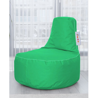 Fauteuil à billes de jardin imperméable, vert pistache, 27,6 po x 31,5 po x 13,8 po | Tissu 100% polyester, rembourrage 100% perle de styromousse originale | Système de fermeture à glissière cachée | Parfait pour la détente et le confort en plein a