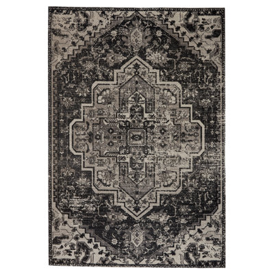 Tapis noir / gris Jaipur Living Ellery