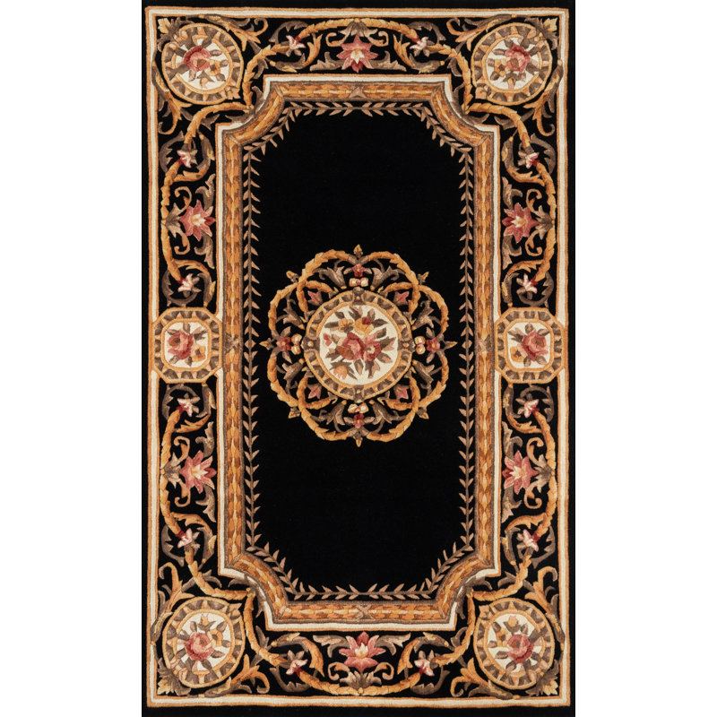Alaqua Wool Floral Indoor Rug, Rectangle 5' x 8'