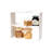Tower Yamazaki Home Stackable Kitchen Rack, Storage Organizer Counter Shelf, Small, Stack up to Two-46492096-46492095