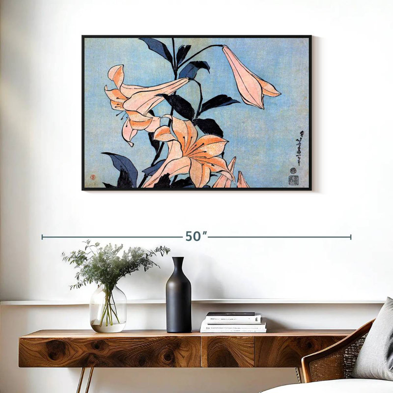 Harnek Lilies 1830, H 25 po x l 37 po