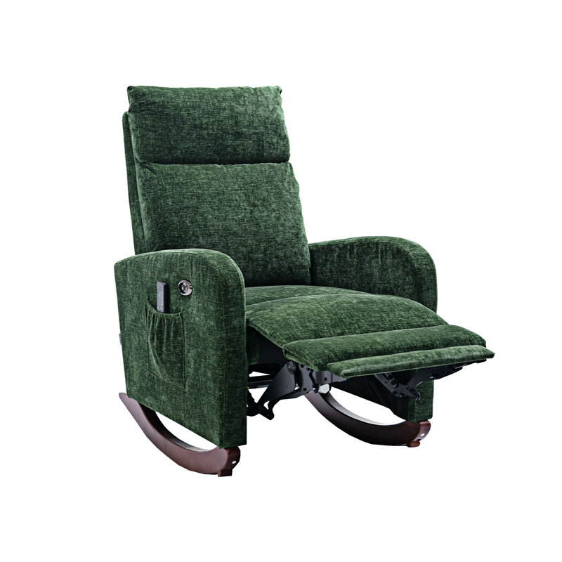 Chaise berçante Sabera, Vert