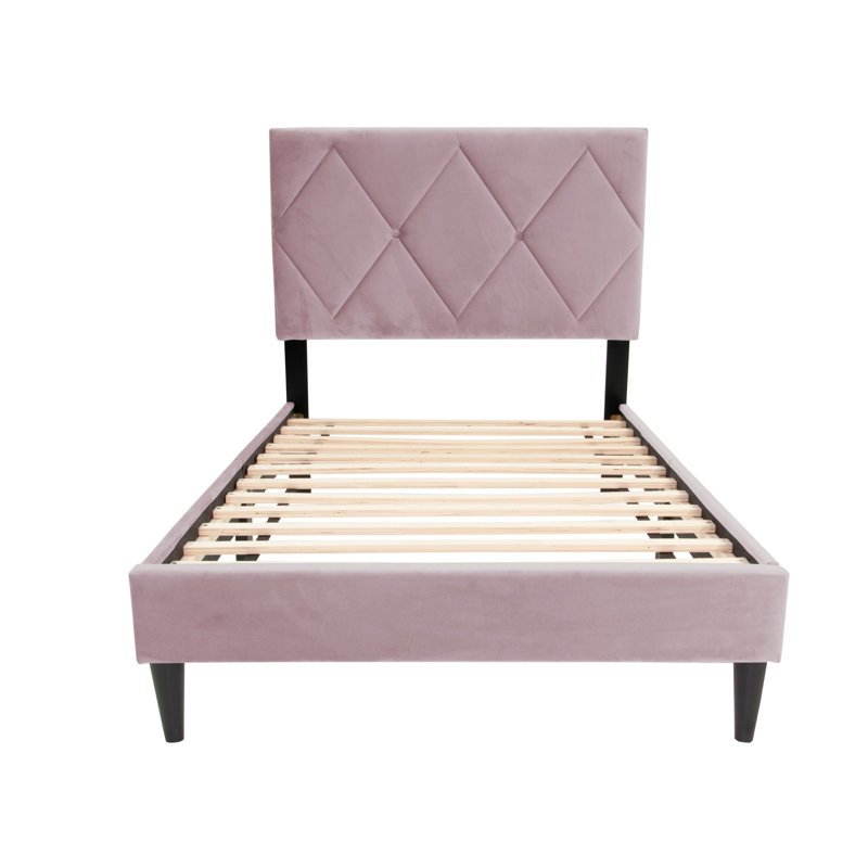 Twin Bed, Light Pink