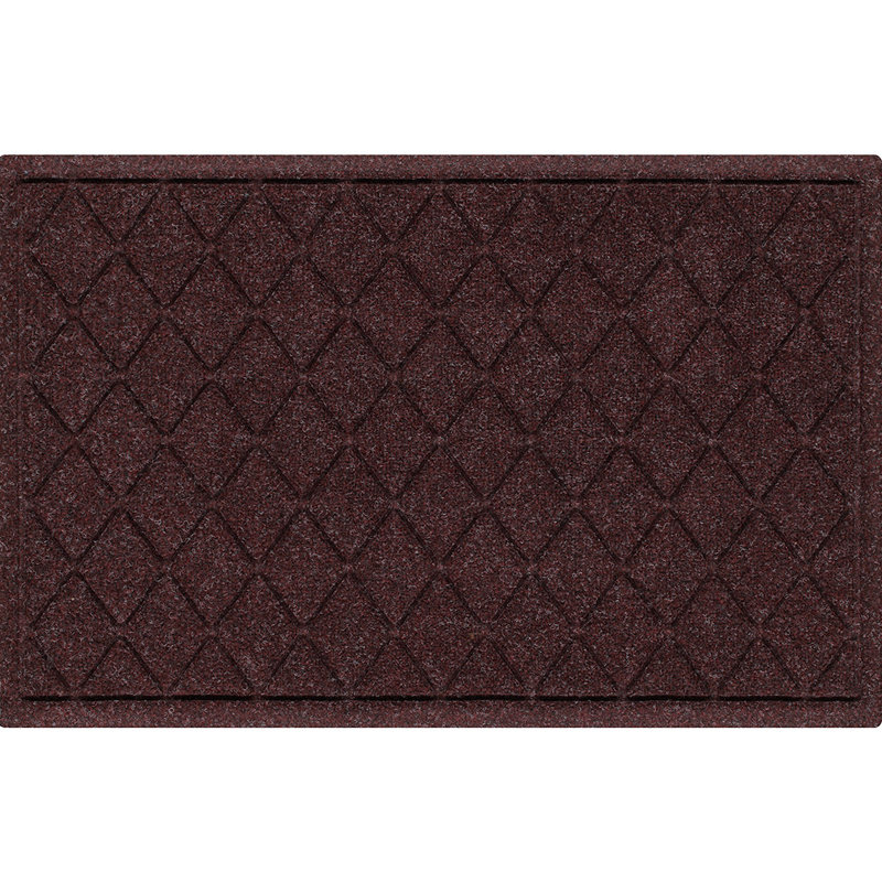 Paillasson aqua seawell argyle, Bordeaux, Rectangle 24" x 36"