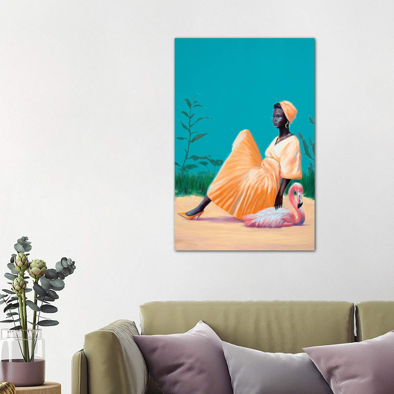 Back To The Plastic Garden by Alexander Grahovsky - Wrapped Canvas Painting, 101.6 cm H x 66.04 cm W x 1.91 cm D