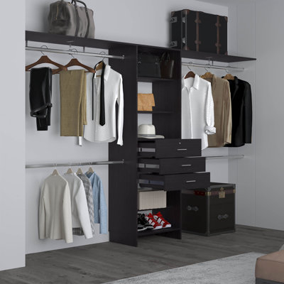 Système de placard, 3 tiroirs, 5 tablettes