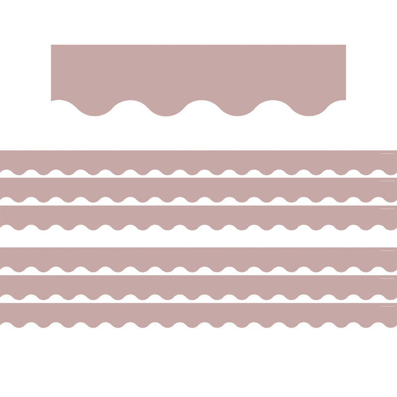 Bordure festonnée de 35 pi par paquet, paquet de 6, Rose