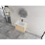 Meuble-lavabo mural 28 po avec lavabo en céramique blanche et porte à fermeture en douceur 28 po-1059796648