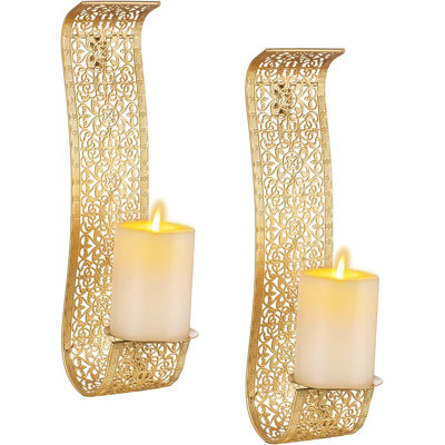 2 Piece Metal Wall Wall Sconce Set