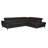 Debanos Vegan Leather Corner Electric Reclining Sofa with Storage -1511049121-1511049124