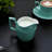 11 Piece Mint Green Ceramic Tea Set-628207393