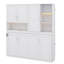 Lit escamotable simple de taille simple avec armoire murale, supports, lit pliant peu encombrant avec éclairage et ports USB-1561124266