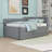 Upholstered Daybed with Trundle and Drawers-2024590967-2024590964