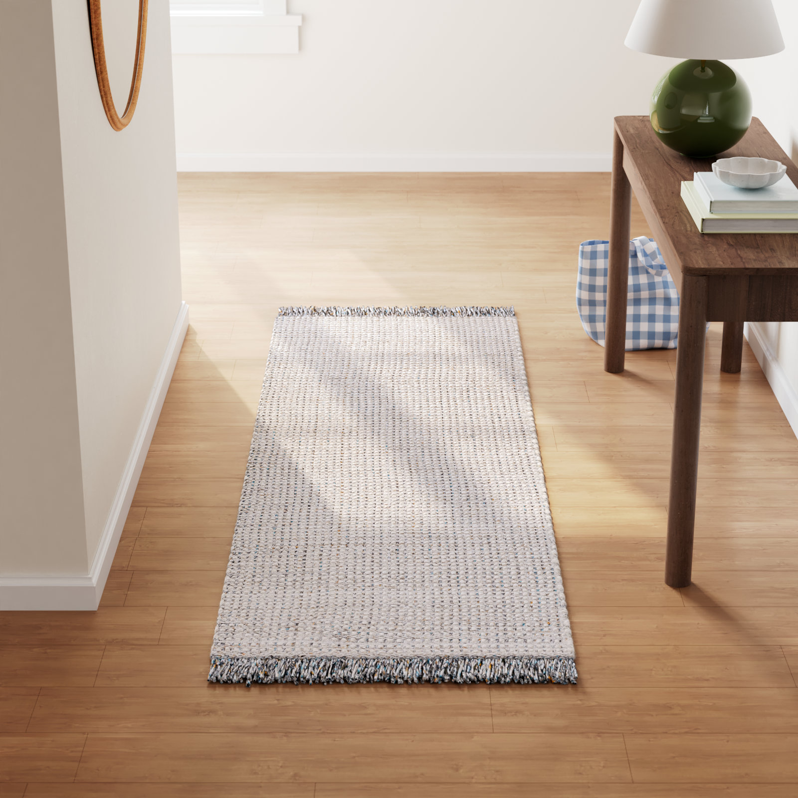 Viewcrest Hand-Woven Geometric Rug, Runner 2'6" x 8'