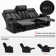 Zhanea Power Reclining Sofa with Heat and Massage,  3-Seat Dual Recliner Sofa