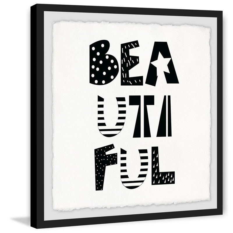 «Beautiful III», reproduction encadrée, H 32 po x l 32 po x P 1,5 po