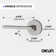 Dune Privacy Door Lever with Push Button and Round Rosette
